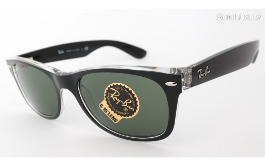 Ray-Ban New Wayfarer Color Mix Black Transparent (RB2132 6052 55mm) saules brilles
